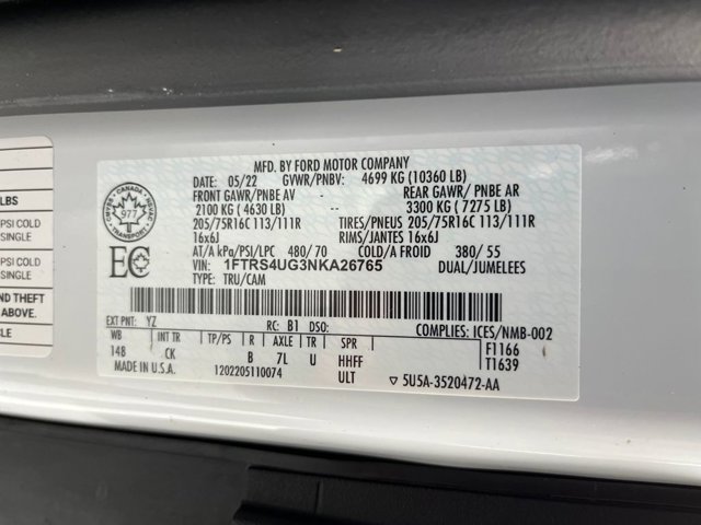 2022 Ford Transit Cargo Van Base