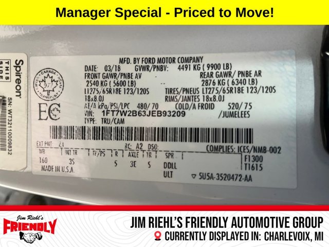 2018 Ford Super Duty F-250 SRW XLT