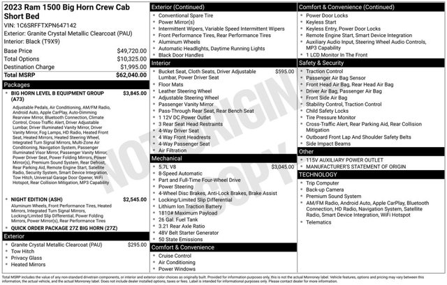 2023 Ram 1500 Big Horn