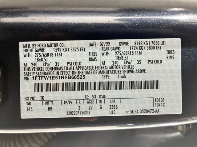 2022 Ford F-150 LARIAT